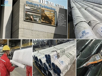 Versand nach Mexiko – Octal Pipe liefert nahtlose API 5L-Rohre der Güteklasse...